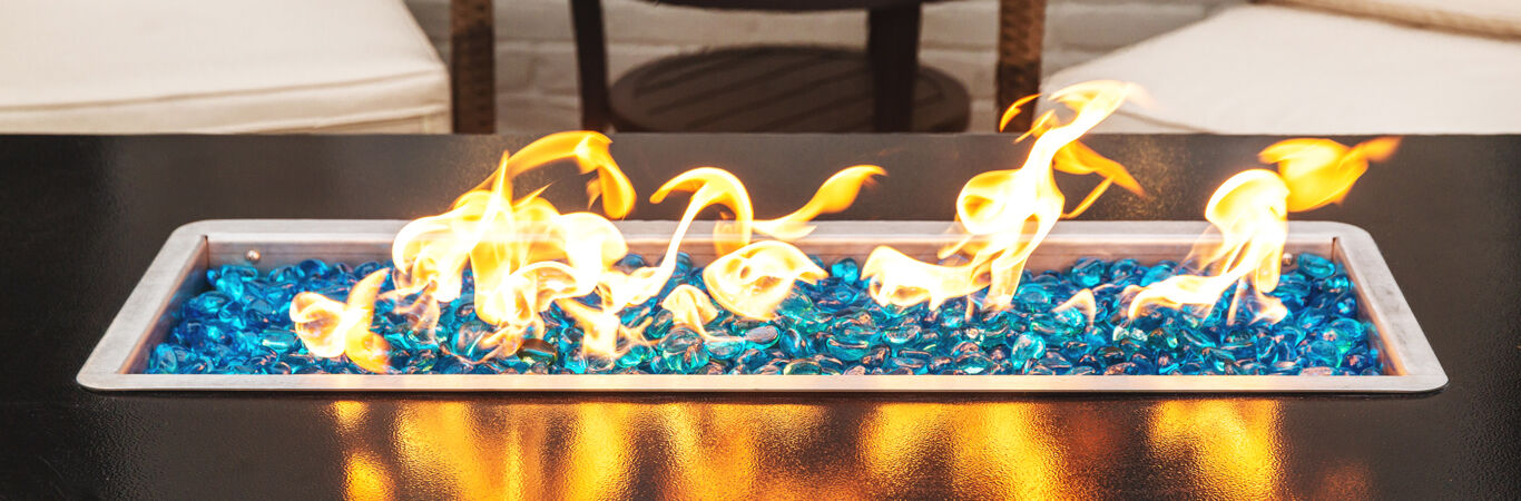 smooth fire glass